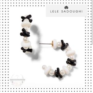 NWT Lele Sadoughi - Riviera Hoop Earrings